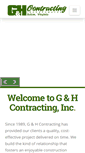 Mobile Screenshot of ghcontracting.com
